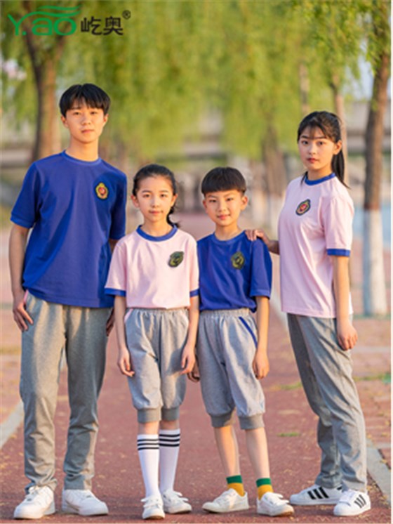 屹奧網(wǎng)站2019小、初、高新款夏季校服套裝